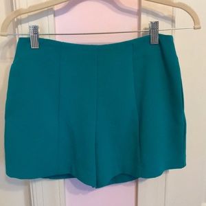 High Waisted Teal Shorts